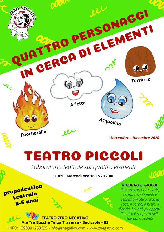 quattro personaggi teatro piccoli teatro zero negativo