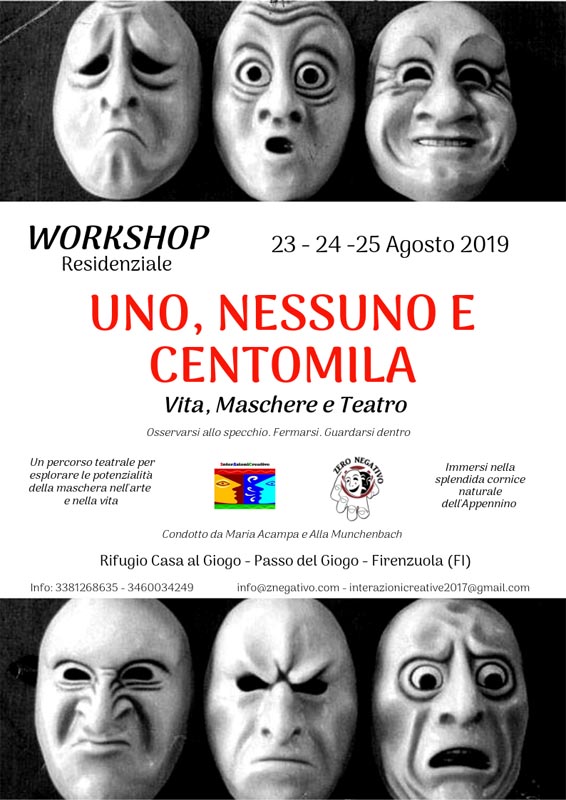 workshop uno nessuno e centomila teatro zero negativo