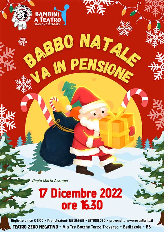 Spettacolo per bambini BABBO NATALE VA IN PENSIONE