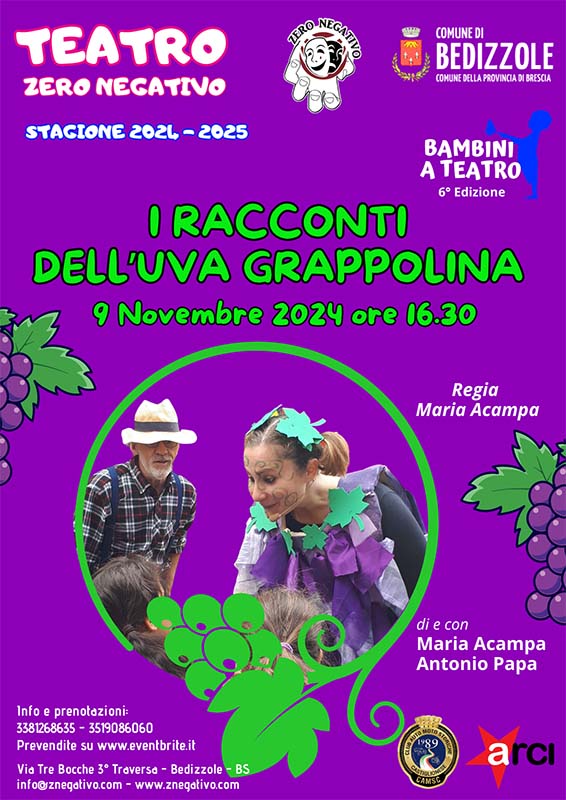 spettacolo I RACCONTI DELL'UVA GRAPPOLINA