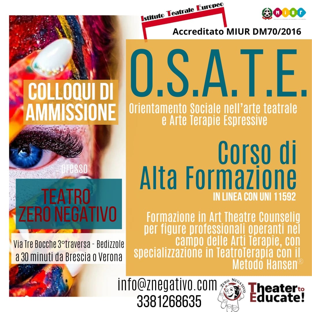 OSATE teatro zero negativo