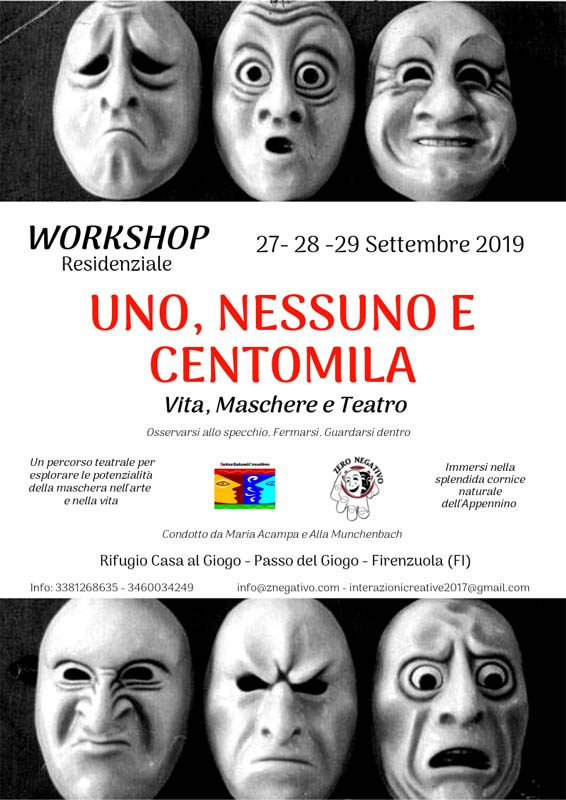 workshop maschera teatro zero negativo settembre