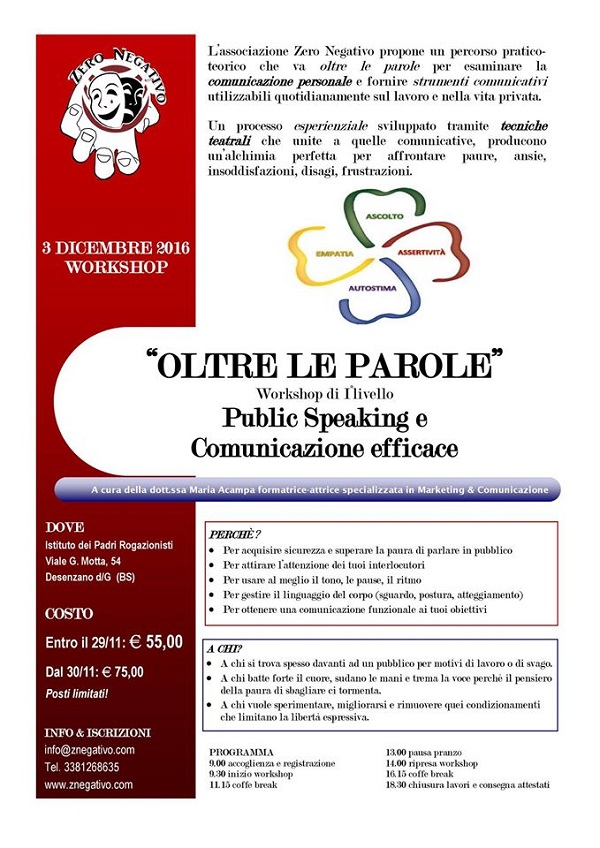 workshop pubblic-speaking teatro zero negativo