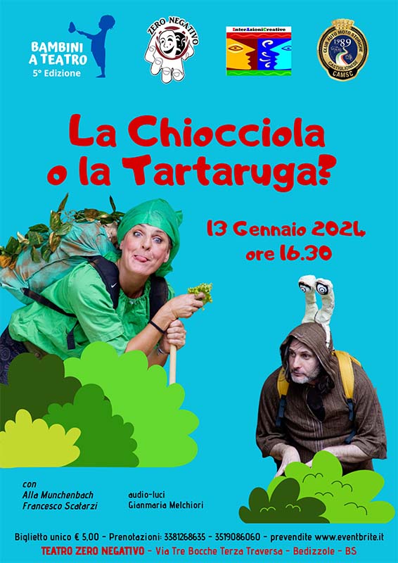 Spettacolo per babmini CHIOCCIOLA O TARTARUGA