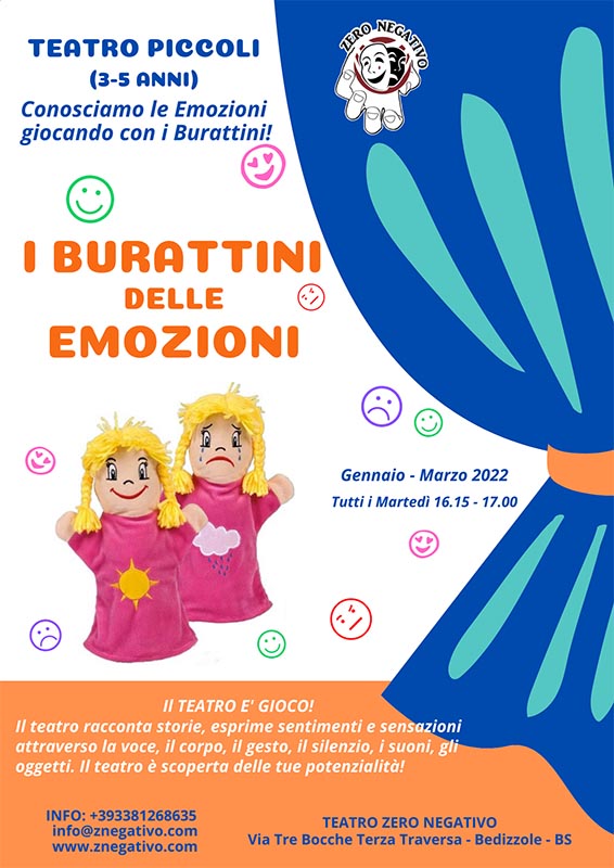 laboratorio teatro piccoli " I burattini delle emozioni