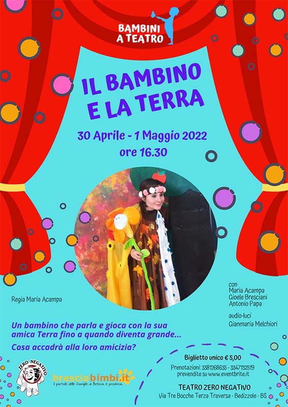 il bambino e la terra teatro  zero negativo