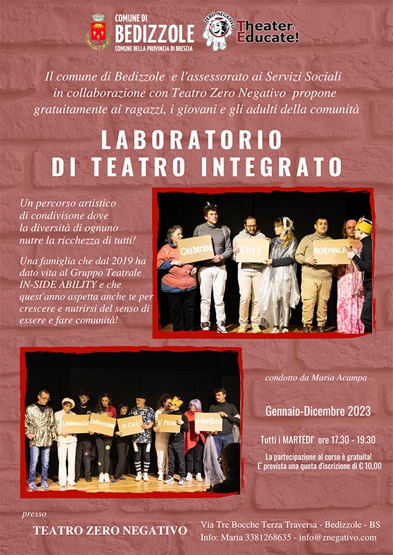 IN-SIDE ABILITY TEATRO ZERO NEGATIVO