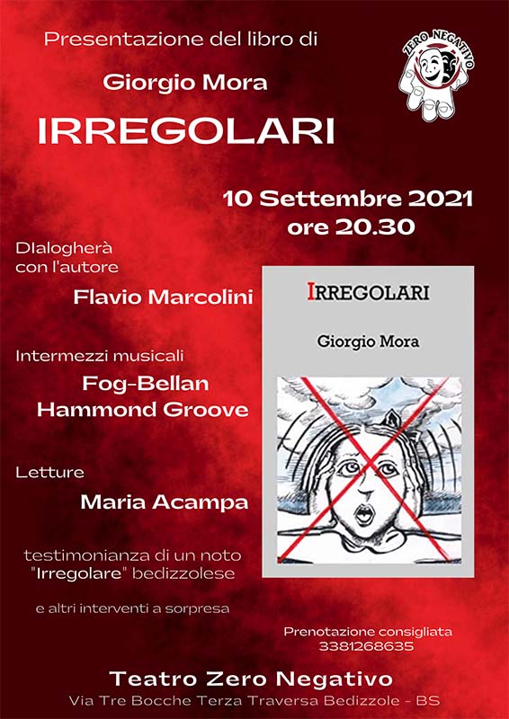 presentazione libro IRREGOLARI teatro zero negativo