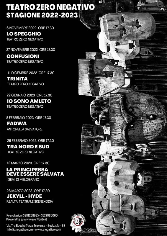 TEATRO ZERO NEGATIVO STAGIONE 2022-2023