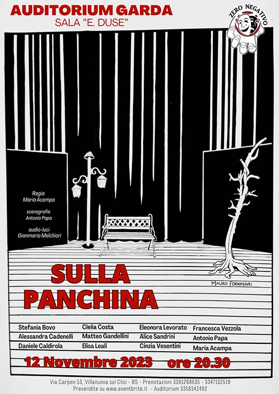 Spettacolo SULLA PANCHINA Teatro Zero Negativo