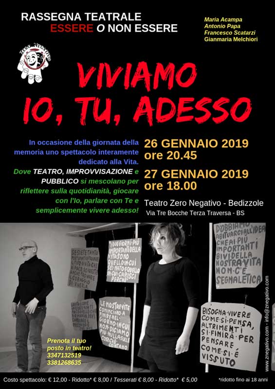 spettacolo VITA Teatro Zero Negativo